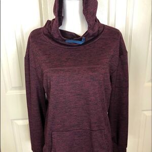 CRANE hooded pull over with kangaroo pocket in front size M